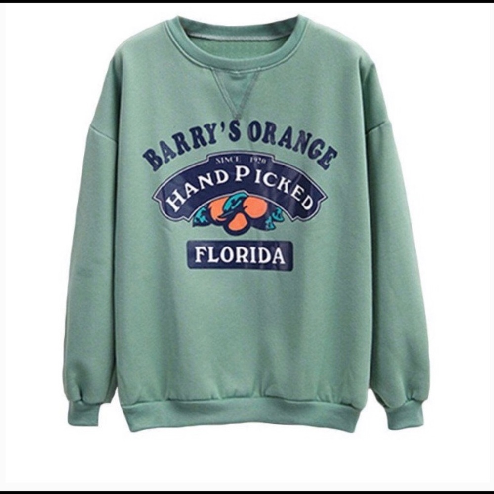 Berrys Florida handpicked oranges sweatshirt - Picture 1 of 2
